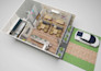 make 2d, 3d floor plan render and 3d rendering